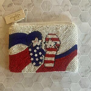 Viola Beaded Purse - 4th of July Flip Flops